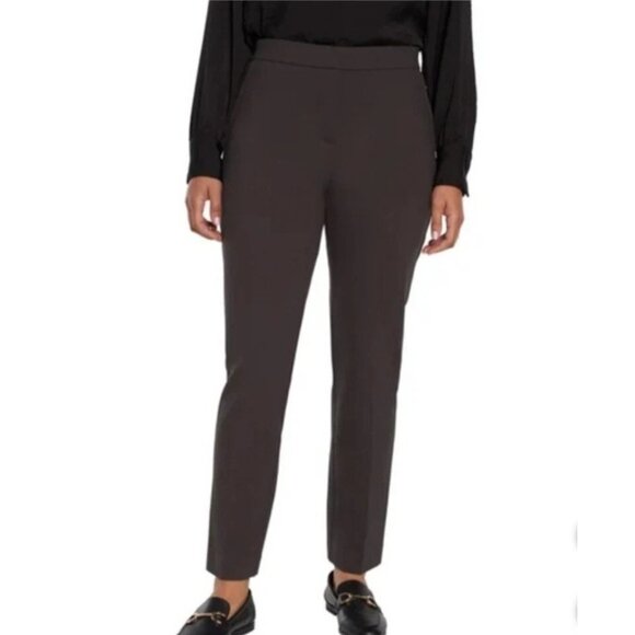 NEW Banana Republic Women's XXL Ponte Pant Brown Pullon Slim Leg Stretched - Picture 1 of 10